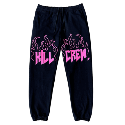 HEAVYWEIGHT LUX SWEATPANTS FLAME - BLACK / PINK