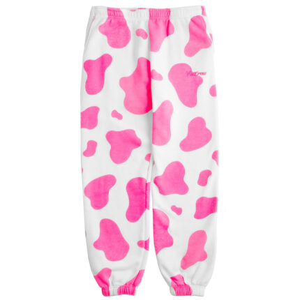 OVERSIZED LUX "MOO MOO" SWEATPANTS - PINK