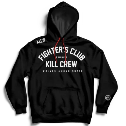Kill crew fighter’s club hoodie - black