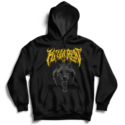 Kill crew lone wolf hoodie - black