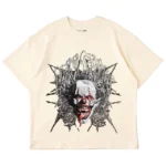 Kill crew natural cotton psychotic clown t-shirt