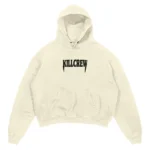 Kill crew oversized lux athletic department hoodie - cream