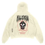 Kill crew oversized lux barbarian hoodie - cream