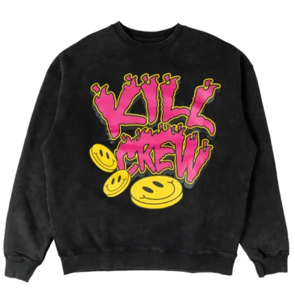 Kill crew oversized lux happy pills crew neck
