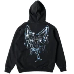Kill crew oversized lux lightning hoodie - black