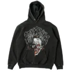 Kill crew oversized lux psychotic clown hoodie - black