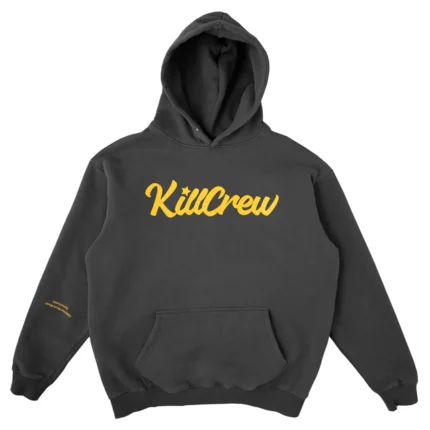 Kill crew oversized lux script hoodie - grey
