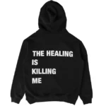 Kill crew oversized lux the healing hoodie - black