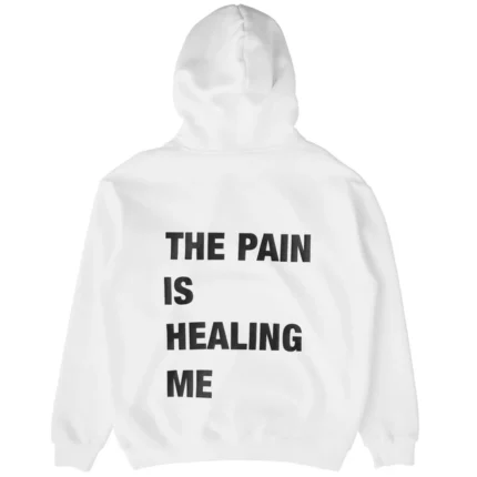 Kill crew oversized lux the pain hoodie - white