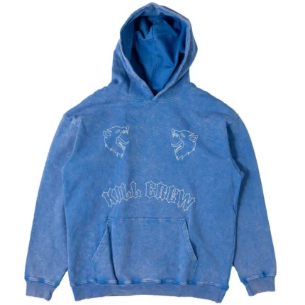 Kill crew oversized lux two wolves hoodie