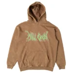 Kill crew oversized lux wolf hoodie - brown