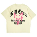 Kill crew relaxed fit natural cotton destroy t-shirt