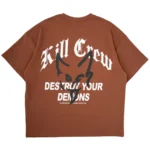 Kill crew relaxed fit natural cotton destroy t-shirt