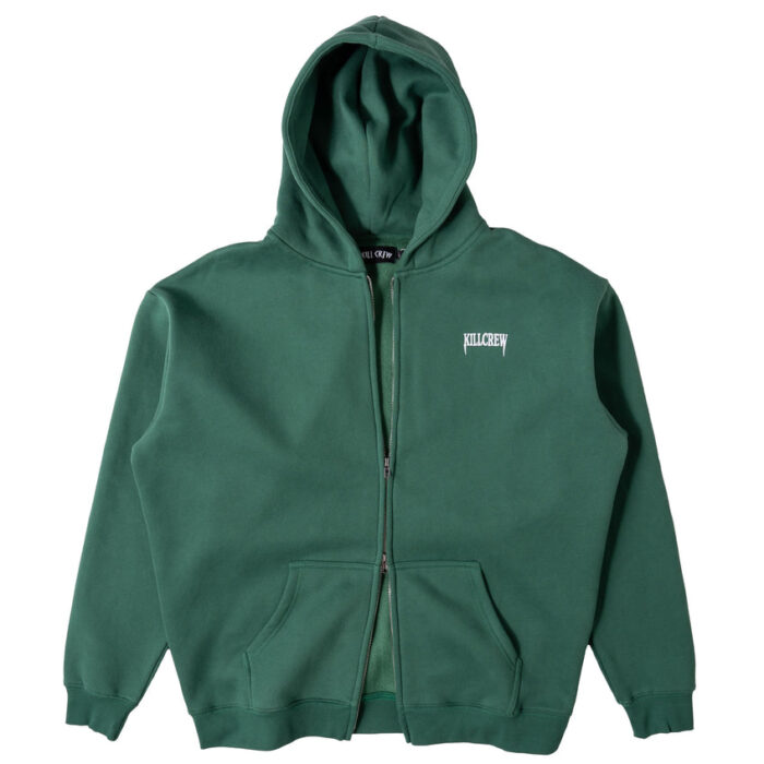 OVERSIZED LUX "SIMPLE" ZIP UP - GREEN