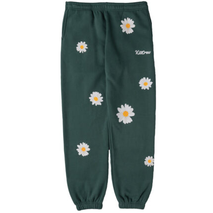 OVERSIZED LUX DAISY SWEATPANTS - GREEN