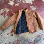 WOLF PUFFER JACKET - BROWN WHITE